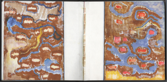 Brown and Blue Bleedthrough Spread_small