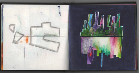 multicolor cityscape on navy_small